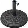 Outsunny Base Ombrellone Rotonda da Giardino in Resina Ø44 × 33cm|Aosom