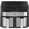 HOMCOM Friggitrice ad Aria 8L con Timer e Temperatura Regolabile, in Acciaio e Plastica, 38.8L x 36.3x31.1 cm, Nero|Aosom