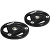 SPORTNOW Set di 2 Dischi Pesi da 20kg in Acciaio con Rivestimento in Gomma per Bilanciere