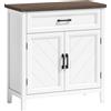 HOMCOM Credenza Moderna Rustico con Ripiano Regolabile, Spazio Contenitore e 2 Ante | Aosom Italy