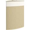 HOMCOM Cesto Portabiancheria Angolare da 55L con Sacco Estraibile e Coperchio Removibile, in Bambù, 35x35x60 cm, Color Legno | Aosom Italy