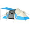 Outsunny Tenda Gonfiabile, Facile da Montare, 2-4 Persone, 2 Camere da Letto, Blu | Aosom Italy