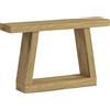 HOMCOM Tavolo Consolle 140 cm, Retro Divano con Contenitore, Rovere. | Aosom Italy