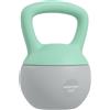 SPORTNOW Kettlebell Riempita di Sabbia con Metallica Manico Antiscivolo per Casa,19x19x28 cm, Verde e Grigio | Aosom Italy