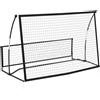 SPORTNOW Rete da Rimbalzo Portatile 2-in-1, Doppio Lato e Pieghevole | Aosom Italy