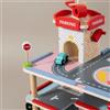 Parcheggio Giocattolo in Legno a Tre Piani Gioco di Ruolo per Cameretta
