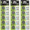 UKGF 5-50PCS CR2032 Pulsante al litio CR 2032 Batteria ad alta capacità compatibile con Air Tag Calcolatrici chiave Contatori di monete Orologi ecc