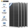 Rvpozwer Pannelli Solari Monocristallini Bifacciali RVPOZWER 400W/200W/100W 12V ad Alta Efficienza 25,5% con 18 Celle BB per Tetti Domestici