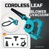 HAIWIND Soffiatore e Aspirapolvere Senza Fili 2 in 1, Raccoglitore di Foglie e Polvere per Auto, Computer, Giardino, Compatibile con Makita 18V/21V