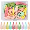 Tolenre Fermagli Capelli per Ragazza, 30Pcs Colorati Clips per Bambina, 3cm Fermagli per Capelli a Scatto, Mini Mollette per Capelli Bambina, Forcina per Ragazza, Fermaglio Colorati per Bambini (Macarons)