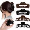 EKKONG Mollettone Capelli Donna Grandi in Silicone, 4 Pezzi Pinza per Capelli Grande, Fermagli per Capelli Morbidi, Hair Claw Clips, Accessori Antiscivolo per Capelli Sottili e Spessi Donne Ragazze (B)