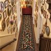 INOVADAY Tappeto Lavabile 60x300 cm, Stile Boho, Pelo Corto, Antiscivolo, Design Stampa Floreale, per Cucina, Corridoio, Camera da Letto, Camera dei Bambini, Ingresso, Bagno, Nero