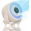 QSPORTPEAK Ventilatore nebulizzatore portatile,mini condizionatore ricaricabile con raffreddamento ad acqua, mini ventilatore portatile,ventilatore da tavolo USB silenzioso a 3 velocità,bianco