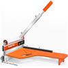 NAACOO Taglierina per pavimenti in laminato, taglierina per pavimenti in vinile da 33 cm con ruota, taglierina per assi in vinile - Solo 1 passo per tagliare l'angolo e la lunghezza, strumenti per