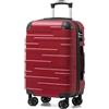 COOLIFE Valigia da cabina 56 cm M, Valigia rigida 38 L, Lucchetto TSA