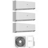 Hec by Haier Climatizzatore Trial Split Optima 12+12+12 BTU con 3H28WEAFRA Wi-Fi Inverter R-32 Classe A++ ,