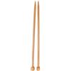 ChiaoGoo Single Point 9-inch (23cm) Bamboo Dark Patina Knitting Needle; Size US 11 (8mm) 1031-11