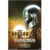 Grupo Erik Poster The Mandalorian e Din Djarin - Poster da Parete 61 x 91,5 cm con Carta Lucida e Incorniciabile, Colori Brillanti | Descorazione Cameretta, Licenza Ufficiale Star Wars