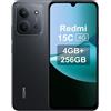 Xiaomi Redmi 15C - Smartphone da 4 + 256GB, Nero Medianoch, Schermo da 6.9" 120H