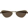 Saint Laurent Occhiali da Sole SL 830 004 Oro/Marrone Donna 56/14/140