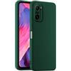 HULLIN Custodia per Telefono in Silicone Colorato, Adatta per POCO F3 / POCO F3 5G / Xiaomi MI 11i (6.67) - Verde scuro