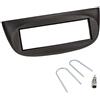 Sound Way Kit di installazione autoradio singolo DIN adattatore fascia compatibile con Renault Twingo/Wind 2 II 1 DIN nero