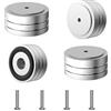 Brollitest Piedini per altoparlante, ammortizzatori di risonanza efficaci per piedini subwoofer, piedini HiFi, ammortizzatori per dispositivi (4 pezzi, argento)