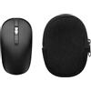kwmobile Custodia Mouse Wireless per HP Z3700 / Anmck M1P / AE Wish ANEWISH/cimetech TM013 - Cover Mouse Wireless Gaming con Cerniera - Astuccio in Velluto a Coste e Neoprene - Nero