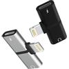 Kefiany Jack Doppio Lightning Cuffie Accessori Aux Adattatore (2Pack) Caricatore Cavo Adapter audio auricolari Cavetto Headphone Sdoppiatore Autoradio Ricarica Cuffia Dongle per Apple iPad XR iPhone 14 ip-ZT