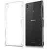 REY Cover in Gel TPU Trasparente per Sony Xperia Z3, Ultra Sottile 0,33 mm, Morbido Flessibile, Custodia Silicone