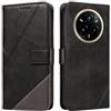 XINNI Cover per Realme 14 PRO Plus Custodia, Cellulare Libro Antiurto Flip Pelle PU/TPU, Portafoglio Flip Magnetica Case, Nero