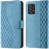CaseGla Cover per Samsung Galaxy A53 5G custodia portafoglio Blu | Blocco RFID, 3 scomparti carte, 1 tasca banconote, Chiusura magnetica, Supporto, Pelle PU flip cover per Samsung A53 5G