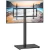 XINLEI Universal Supporto TV con Staffa per TV 32-75 Pollici, Supporto a Pavimento con Gestione Cavi, Portata Max 60 kg, VESA Max 600×400 mm, TS004H