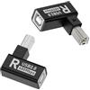 QIANRENON Angolo 90° USB B stampante prolunga connettore USB tipo B maschio a B femmina ad angolo retto adattatore MIDI Extender, Al alloggiamento, per stampanti scanner, pianoforti elettrici, 2 pezzi