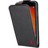 TORRO Custodia Pieghevole Compatibile con iPhone SE/8/7 - Caso in Vera Pelle de Qualità con Slot per Schede e Cover Verticale Flip Down (Nero)