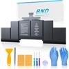 BND A1398 MacBook Pro BateríaA1618 A1494 Reemplazo para MacBook Pro 15 pulgadas Retina A1398 (finale del 2013, mediados de 2014, principio de 2015), 11.36V 8755mAh