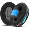 WC FreeZe V2 Cloud - Cuscinetti auricolari angolati in gel rinfrescante compatibili con la serie HyperX Cloud di Wicked Cushions | Nuovo tessuto rinfrescante FreeZe V2, extra spesso | 90's Black