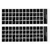 PATIKIL Italiano Tastiera Adesivi, 2pz Universale Tastiera Sostitutiva Copertura Liscia per Notebook Desktop Computer, Nero Sfondo Bianco Scritte