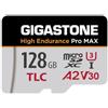 Gigastone [5-Yrs Free Data Recovery] GIGASTONE 128GB Micro SD Card, High Endurance Pro MAX Series Speed Up to 160MB/s, Compatible with REDTIGER Rove VIOFO VANTRUE PRUVEEO Dash Cam, MicroSDXC UHS-I A2 V30 U3
