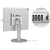 BongBingBoo Supporto per iPad per chiosco antifurto, blocco password modificabile, supporto per display e supporto per tablet per punti vendita al dettaglio sicuro, per tablet da 6-13.