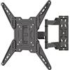 XINLEI Supporto da parete per TV orientabile, inclinabile, per TV da 26-55 pollici, piatto e curvo LED/LCD/OLED fino a 31,5 kg, max. VESA 600 x 400 mm, compatibilità universale
