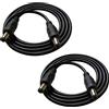 DZYDZR 2 Pezzi 1m DC 12V Cavo di Estensione Nero, 2,1mm x 5,5mm DC Jack Maschio a Maschio Filo di Rame 22AWG per Adattatore di Potenza, LED, Fotocamera CCTV e altro ancora (3,3ft)