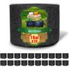 Gardzen 20-Pack 1 Gallon Nonwoven Grow Bags, Aeration Fabric Pots