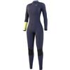 Mystic Dazzled Fullsuit 5/3mm Double Front zip Women, XS, Night Blue