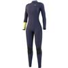 Mystic Dazzled Fullsuit 5/3mm Back zip Women, XS, Night Blue
