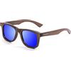 Ocean Sunglasses Ocean Victoria Sunglasses, Bamboo dark brown - Blue polarized lens