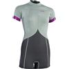 ION Amaze Shorty 2.5mm Short Sleeve Back Zip 2023 wetsuit woman, 34/XS, Light olive
