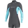 Neilpryde Vamp L/S Shorty 2/2 BZ 2020, 38T, C1 Grafite/Turchese