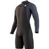 Mystic Marshall Longarm Shorty 3/2 Front zip 2023 wetsuit man, S, Nero