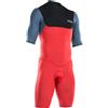 ION Seek Core Shorty SS 2/2 BZ DL, 46/XS, Red/Steel Blue/Black